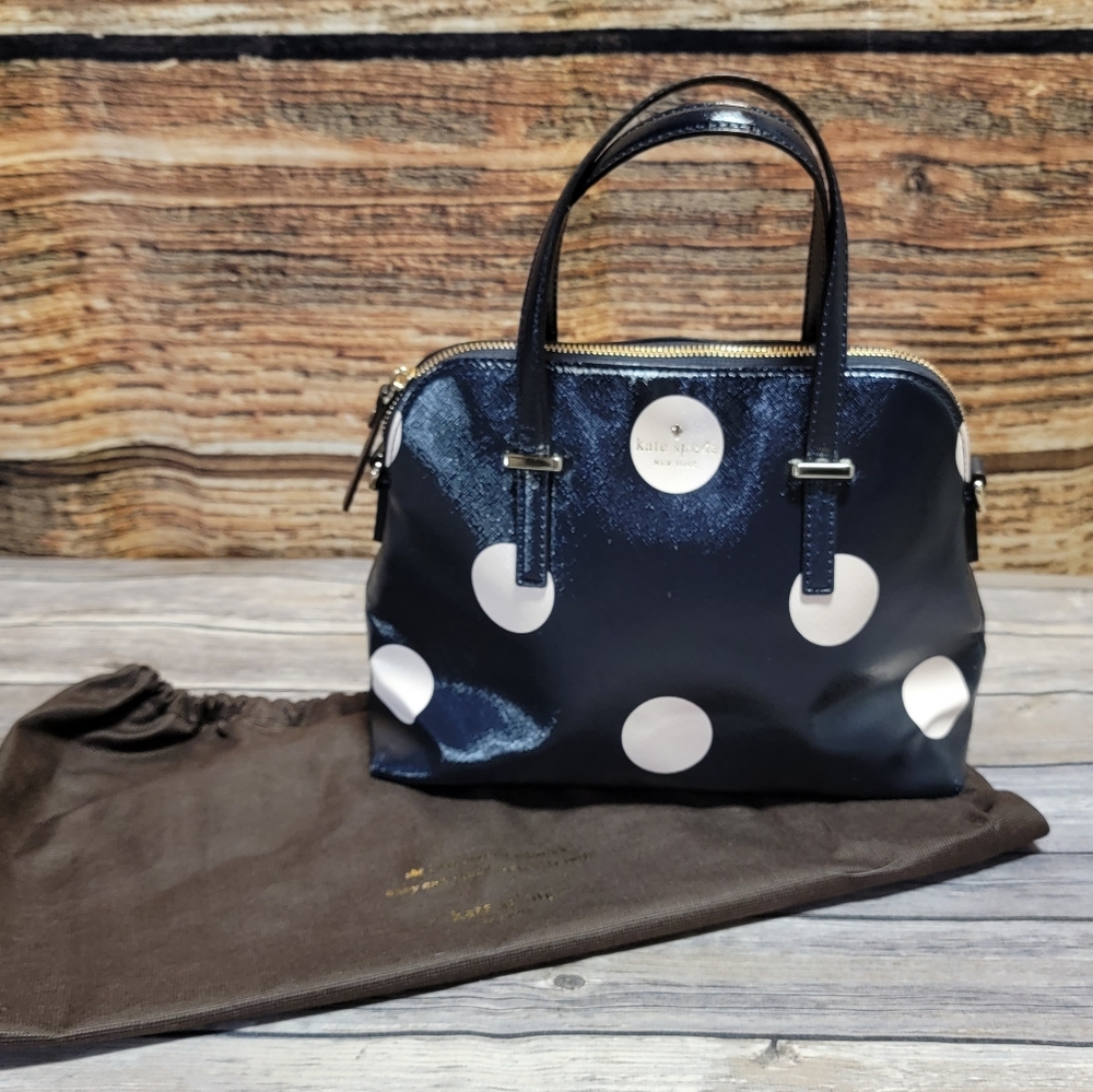 Kate Spade purse with large pink dots